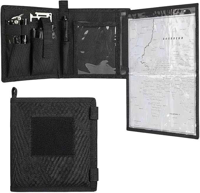 KOSIBATE Map Case, Military Map Protector, Water-Resistant Map Pouch Holder by Kosibate