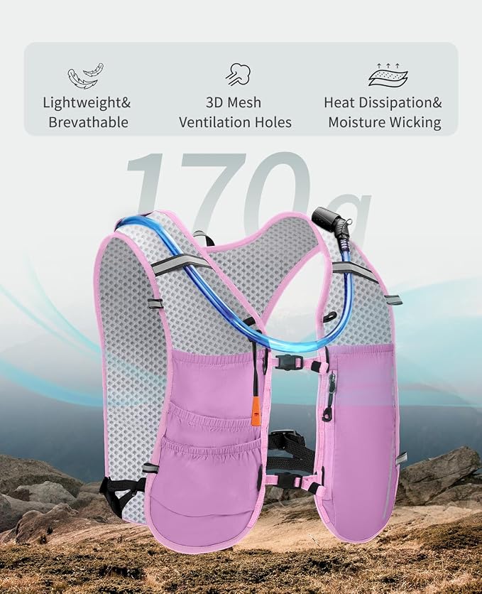 ECOHUB Running Hydration Vest Backpack, Lightweight Breathable Pack - Image 2