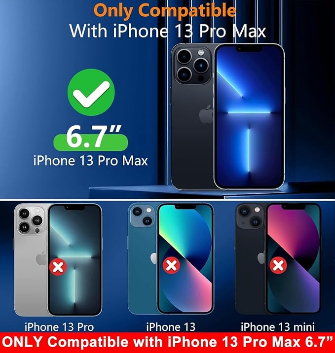 SPIDERCASE Only Designed for iPhone 13 Pro Max Case Waterproof, Built-in Lens & - Image 2