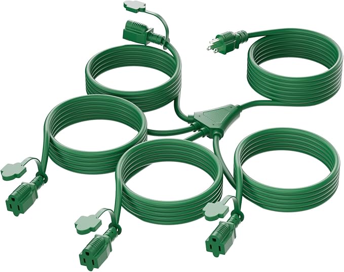 K KASONIC - 31FT Christmas Lights Outdoor Extension Cord by KASONIC