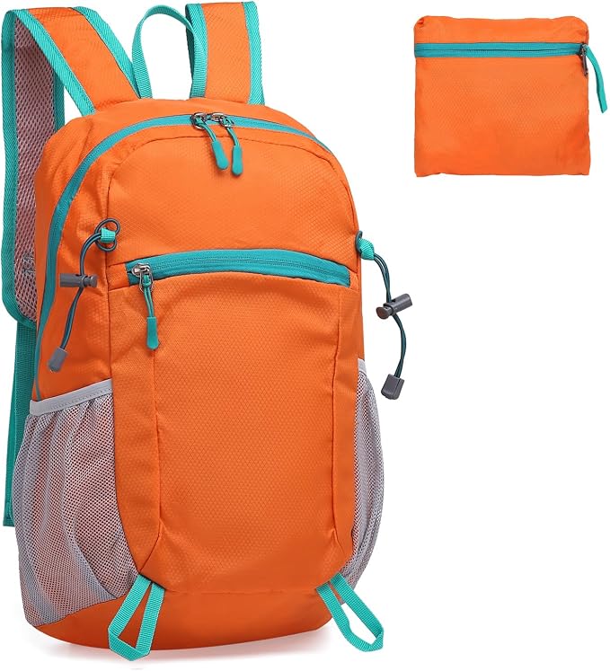 Hiking Daypack Packable, Camping Backpack Water Resistant Lightweight Polyester by SUIKIHUM