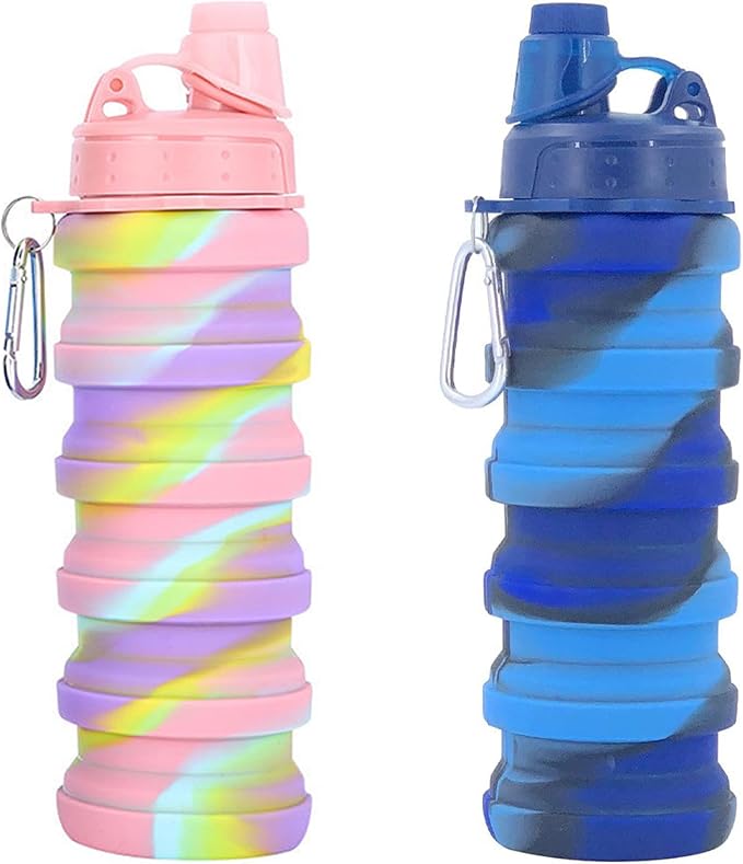 Collapsible Water Bottles Travel water bottle Sports Portable Sport Water by YCTMALL