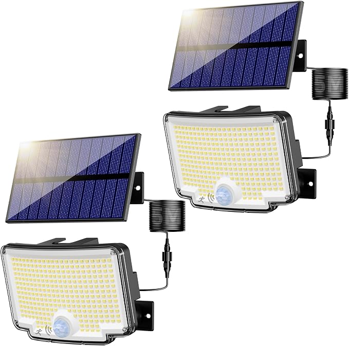 Peasur Solar Lights Outdoor Waterproof, Solar Motion Security Light, Flood by Peasur