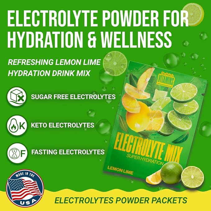 Dr. Price’s Electrolytes Powder Packets – Lemon Lime, 30 Packs | Sugar Free - Image 3