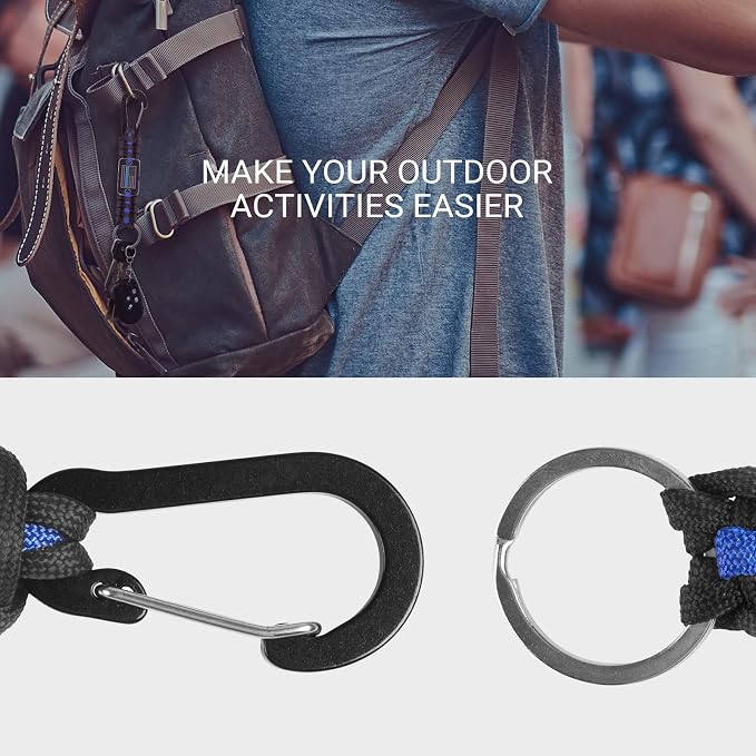 Thin Blue Line Paracord Key Lanyard - Image 5