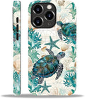 for iPhone 11 Pro Case, HH2 Ocean Sea Turtle Nautical Map Hybrid 2 Layer Hard by Unknown