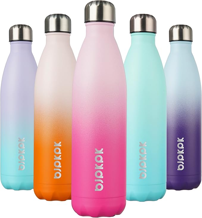 BJPKPK 25oz Insulated Stainless Steel Water Bottles, Sports Water Bottles Keep by BJPKPK