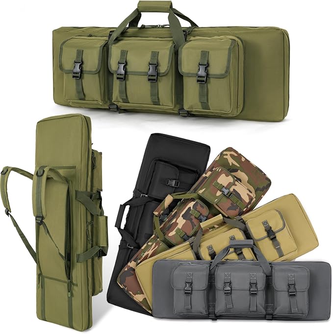 DULCE DOM 32/36/42/48/52 inch Double Rifle Case Soft Gun Bag by DULCEDOM