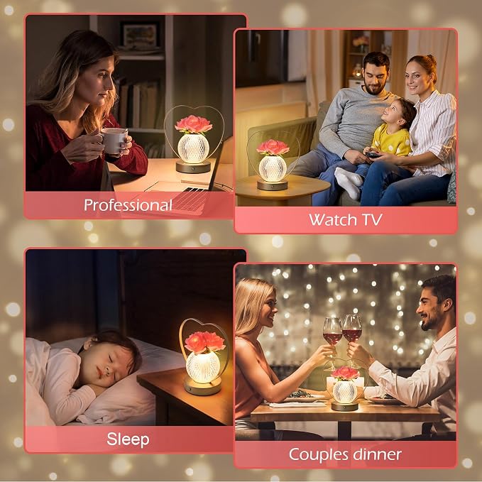 AMWGIMI Rose Flower Lamp, Birthday Gifts - Image 6