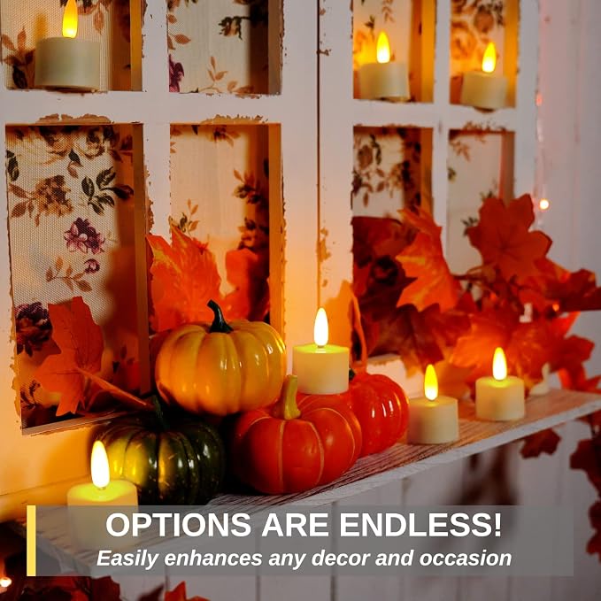 Homemory Flameless Rechargeable Tea Lights - Image 8