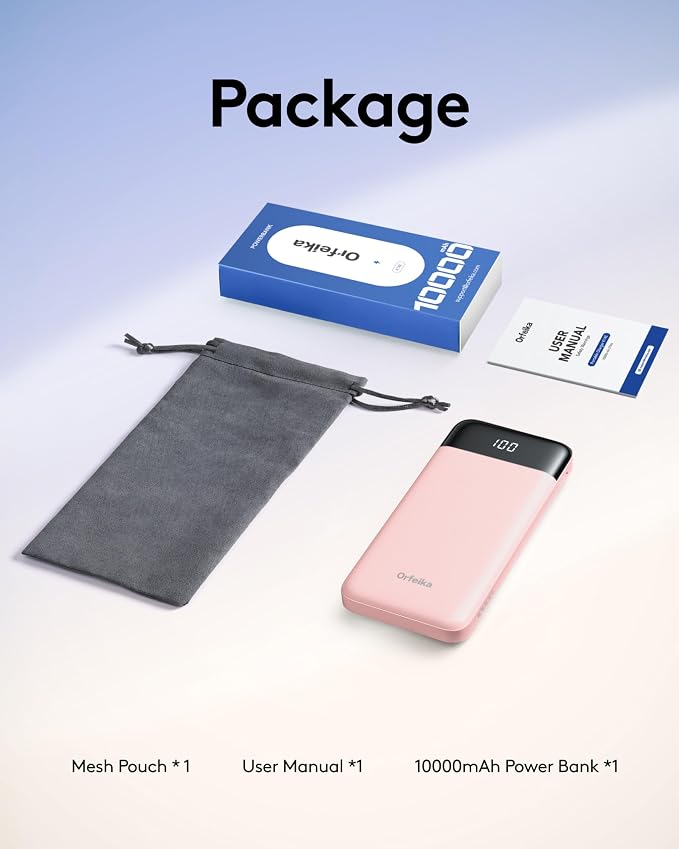 Orfeika Portable Phone Charger, 10000mAh Portable Charger Power Bank - Image 9