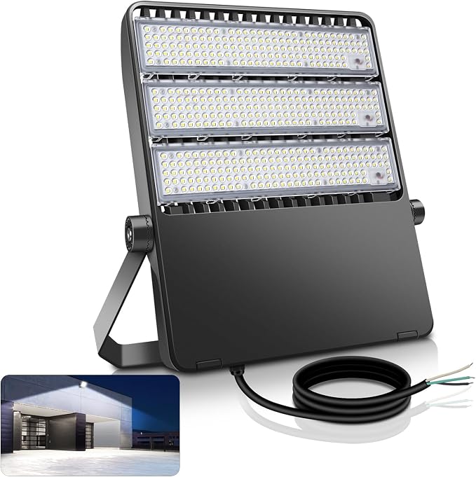 Outdoor LED Stadium Flood Lights 2400W Equivalent Super Bright 52200LM Wall by BIRITALO