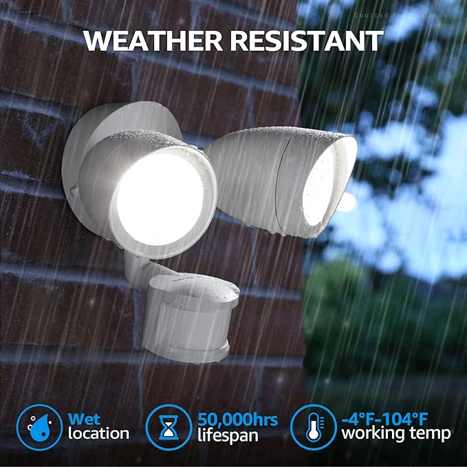 LEONLITE LED Security Lights Outdoor Motion Sensor, Motion Flood Light - Image 4