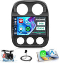 Hikity Android 15 Car Stereo for 2010-2016 Jeep Patriot Compass, 10.1 Inch by Hikity