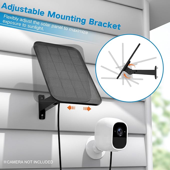 VIRTAVO 3.2W Solar Panel for Security Camera Compatible - Image 6