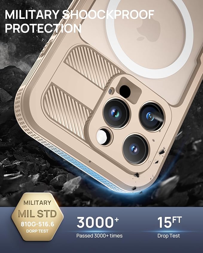 Lanhiem Magnetic for iPhone 16 Pro Max Case, IP68 Waterproof Dustproof Case - Image 5