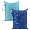 Tiny Twinkle Mess Proof Wet Bags | 2-Pack Reusable Waterproof Wet Bags by TinyTwinkle