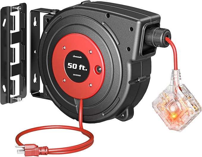 DEWENWILS 50FT Extension Cord Reel by DEWENWILS