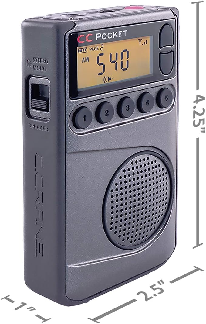 C. Crane CC Pocket AM FM and NOAA Weather Radio - Image 8