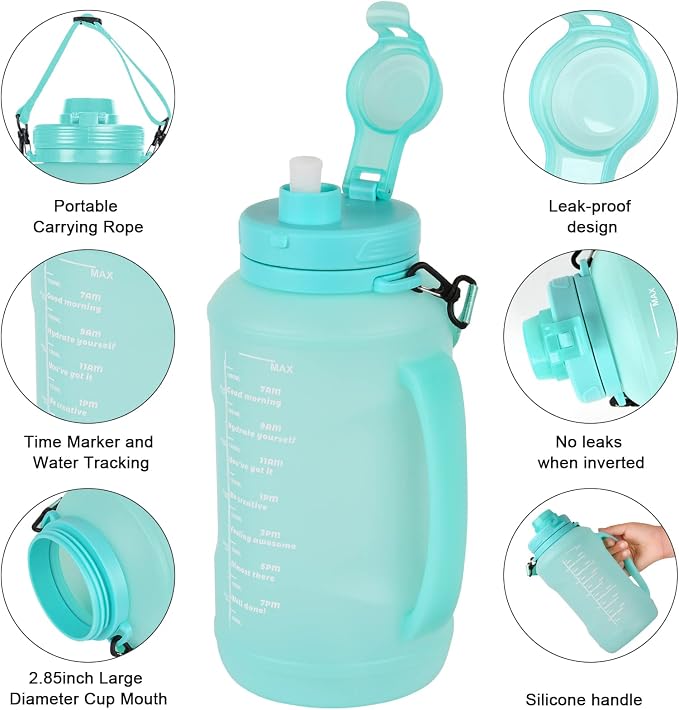 Collapsible Water Bottles, 2L/64OZ travel water bottle Bottle - Image 5