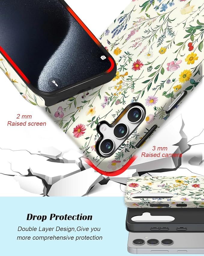 Compatible for Samsung Galaxy A36 5G Case, Dual Layer Heavy Duty 2 in 1 - Image 3