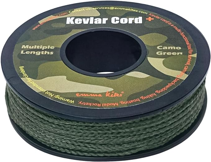 emma kites Camo Green, Trip Line, Cord Friction-Saw, Boot Laces, Survival Cord by emmakites