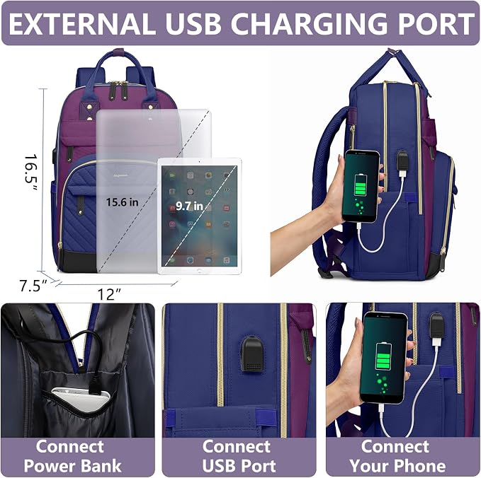 Laptop Backpack for Women Work Bag - Image 4