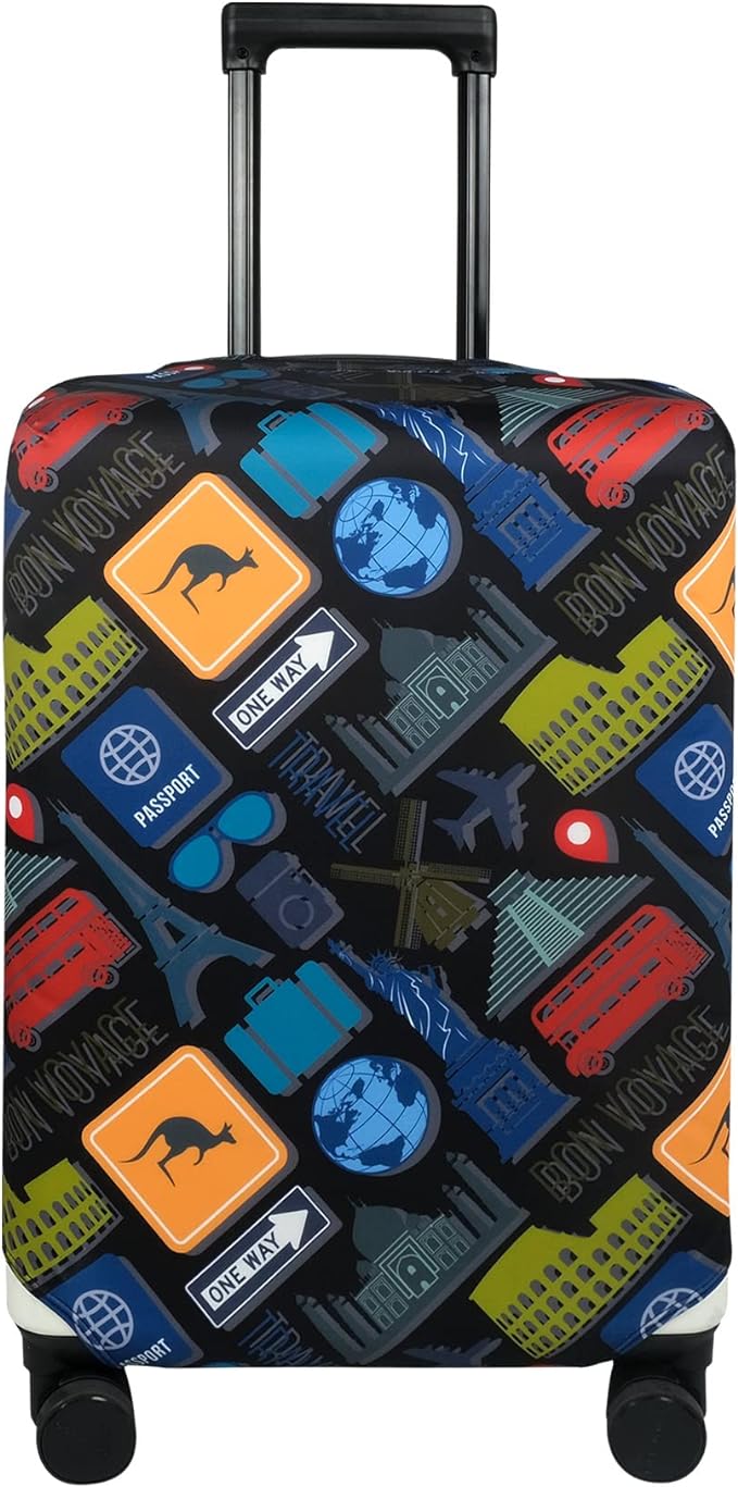Explore Land Travel Luggage Cover Suitcase Protector Fits 18-22 Inch Case by ExploreLand