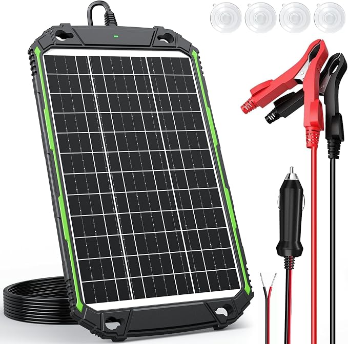 Sun Energise 15W 12V Solar Battery Charger & Maintainer PRO, Built-in Smart by SunEnergise