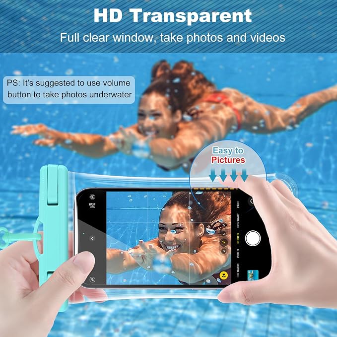 Waterproof Phone Pouch 2 Pack, IPX8 Waterproof Phone Case - Image 3