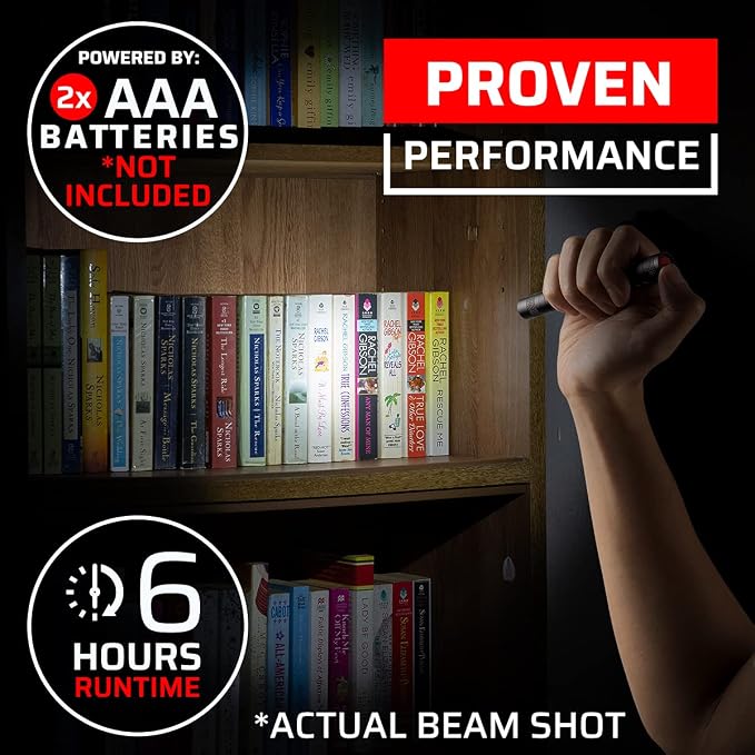 GearLight S100 LED Pocket Pen Light- 2 Small, Compact Flashlights - Image 5