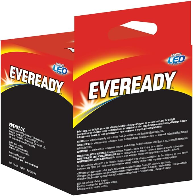 Rechargeable LED Headlamps by Eveready, IPX4 Water Resistant Head Lights - Image 9