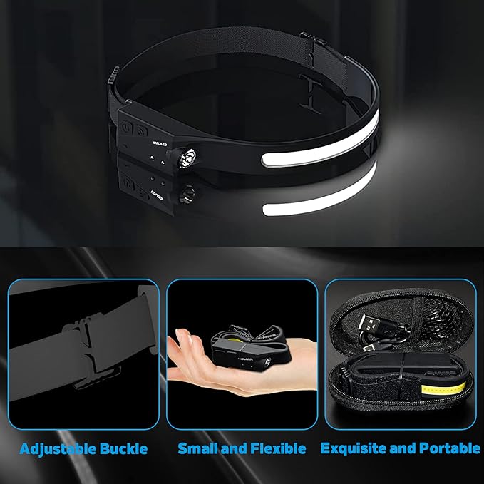 Rechargeable LED Headlamp, 230° Illumination Headlight - Image 6