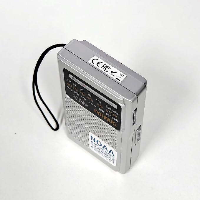 PRUNUS J161 NOAA Weather Radio AM FM, Battery Operated Radio - Image 7