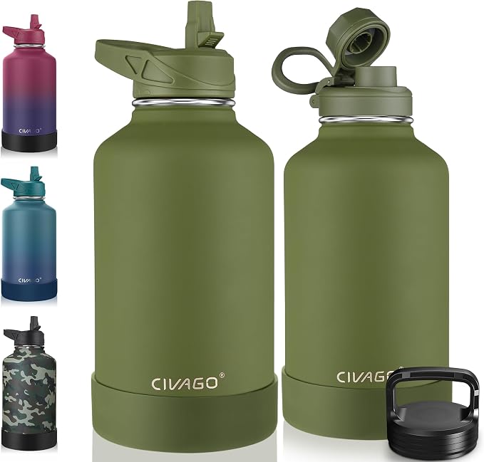 CIVAGO 64 oz Insulated Water Bottle by CIVAGO