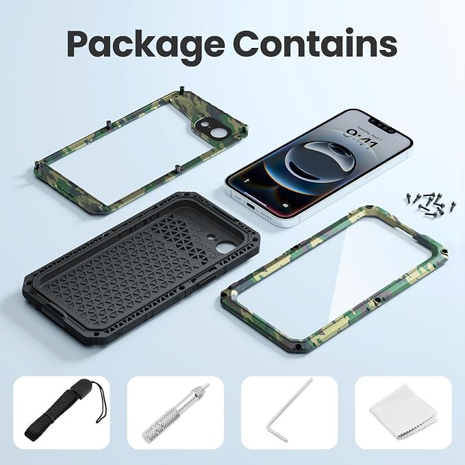 Mitywah Waterproof Case for iPhone 16e and for iPhone 17e, Shockproof Heavy - Image 6
