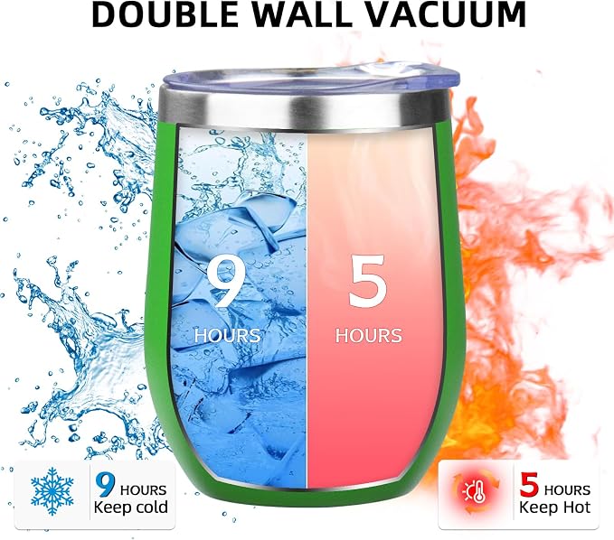 12oz/4 Pack Wine Tumbler Glasses - Image 3