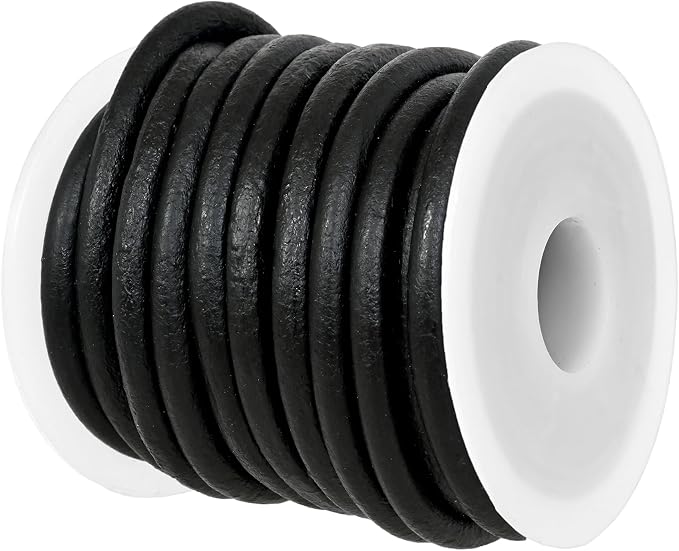 GENIQUE Real/Genuine Round Leather String Cord by GENIQUE