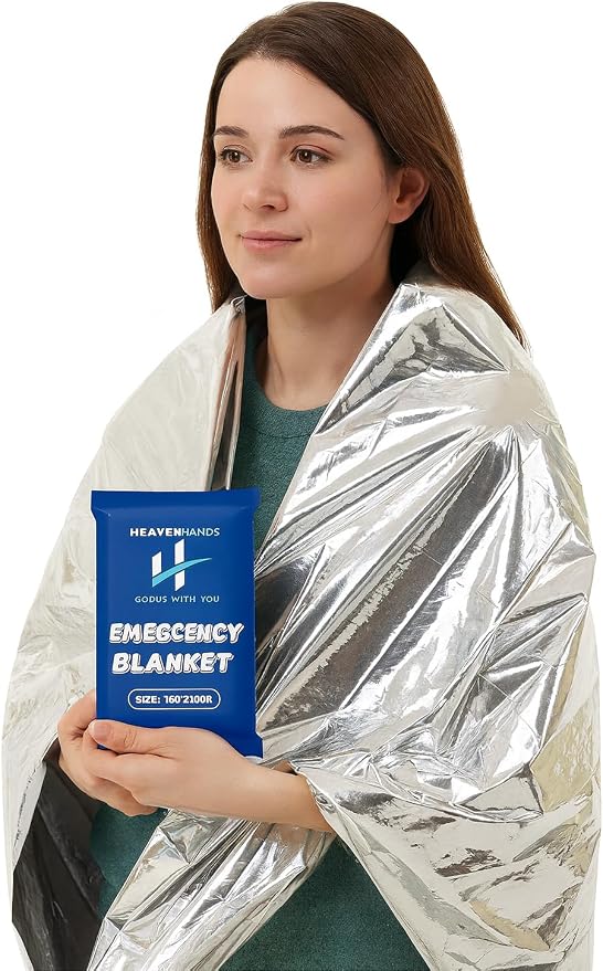 Emergency Blankets Pack of 10 – Mylar Thermal Space Blanket - Image 2