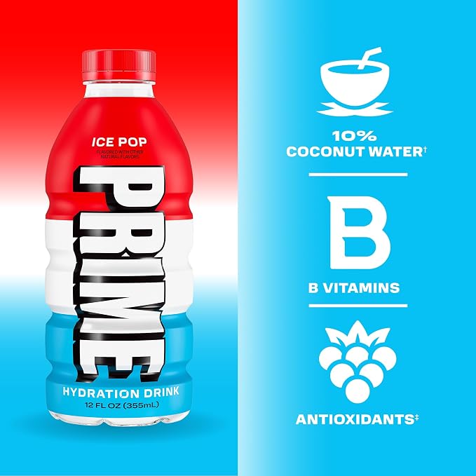 PRIME Hydration Ice Pop & Orange Swirl Sports Drinks - Image 5