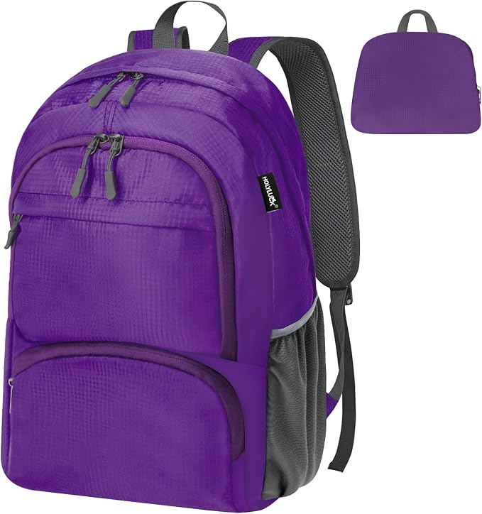 HOLYLUCK 20L Lightweight Packable Hiking Daypack Foldable Backpack by holyluck