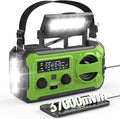 NITIGO Emergency Weather Radio 37000mWh Solar Hank Crank Radio USB Charged by Nitigo
