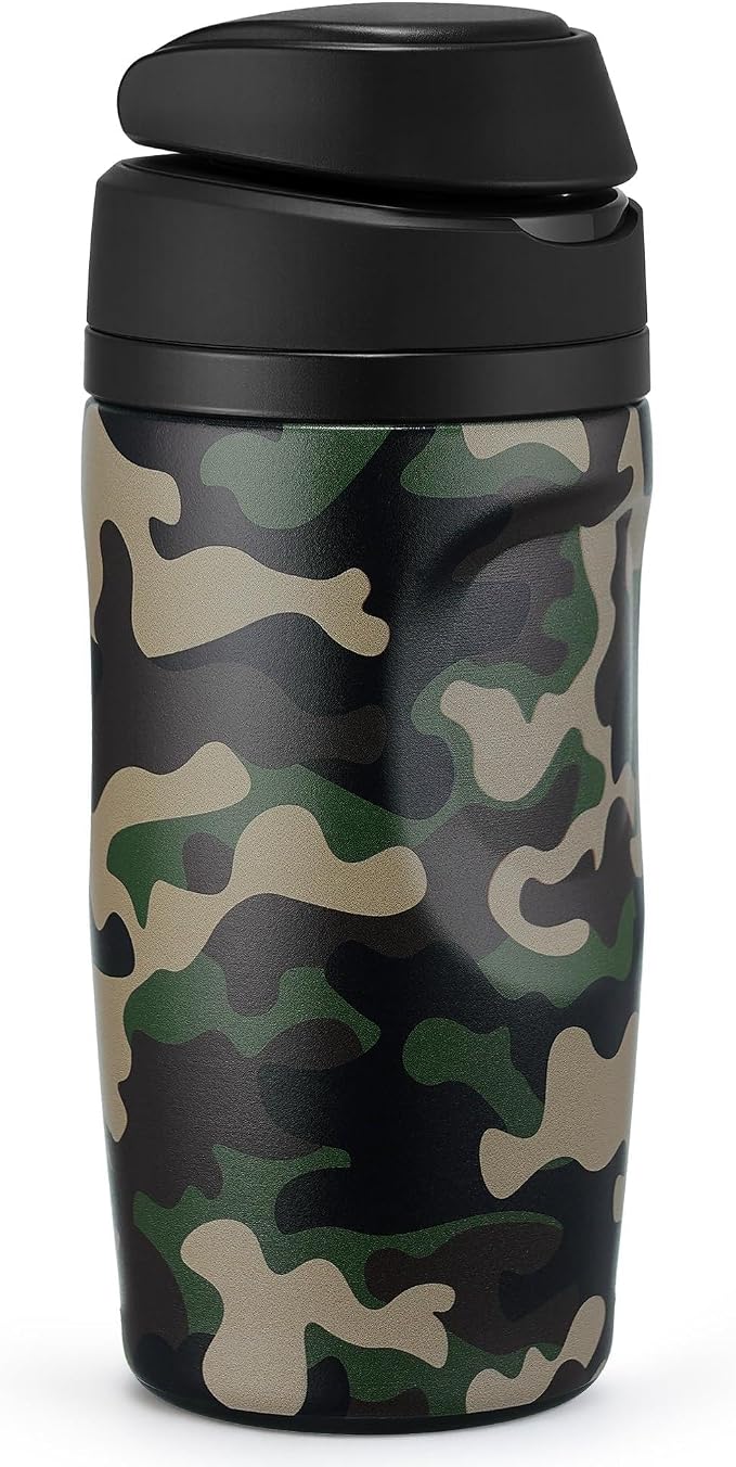 Fijinhom 16 oz Insulated Water Bottle, Stainless Steel Sports Water Bottle by Fijinhom