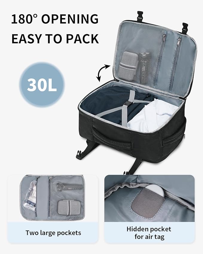 ECOHUB Travel Backpack for Men, Laptop Carry on Backpack - Image 4