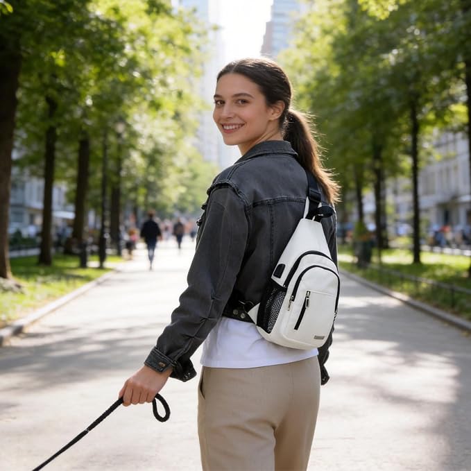 JENAGREEN Waterproof Sling Backpack Crossbody Sling Bag - Image 4