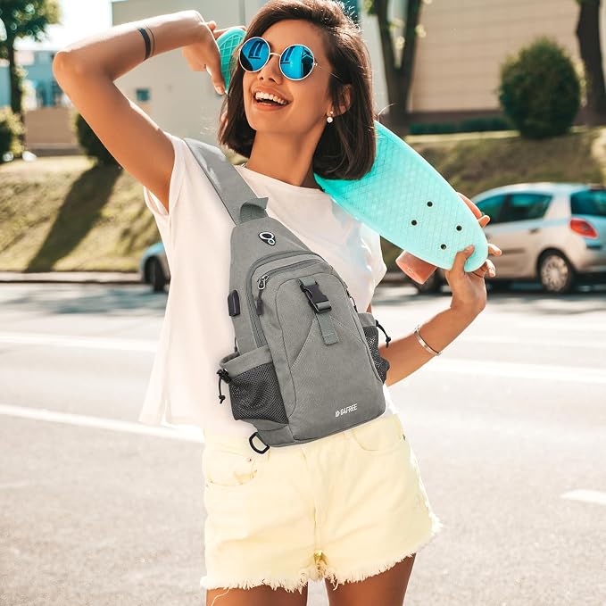 G4Free Canvas Sling Bag Crossbody Backpack - Image 7