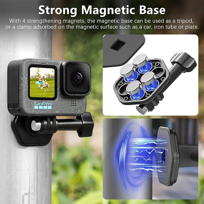 AMAZEAR Magnetic Neck Holder for DJI OSMO Pocket 4/3 Action 6 Insta 360 X5 - Image 7