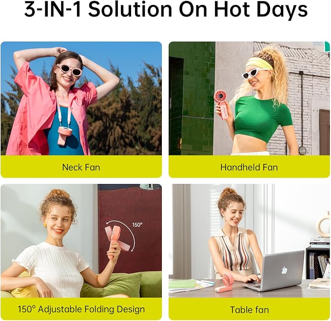 JISULIFE Handheld Fan Life7 – Ultimate Flexibility: Wide & Strong Airflow - Image 2