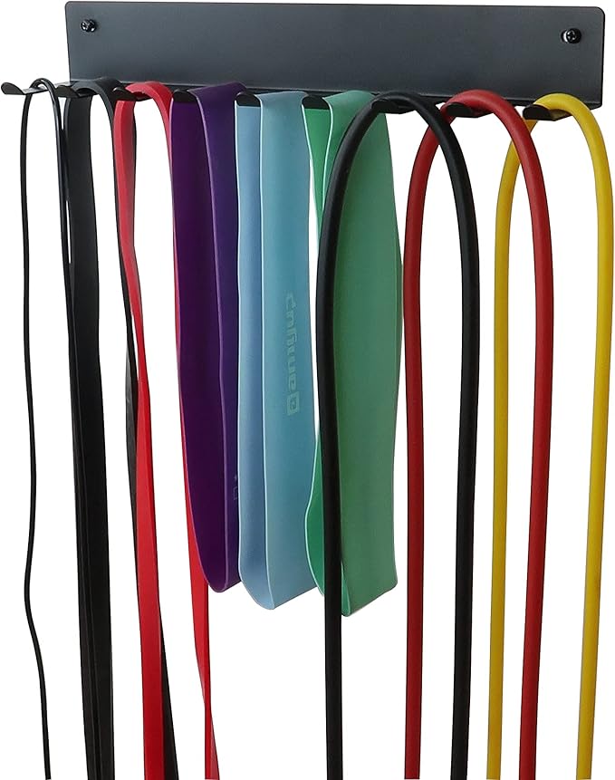 Multi-Purpose Storage Rack for Resistance Bands, Jump Ropes, Foam Rollers - Image 5