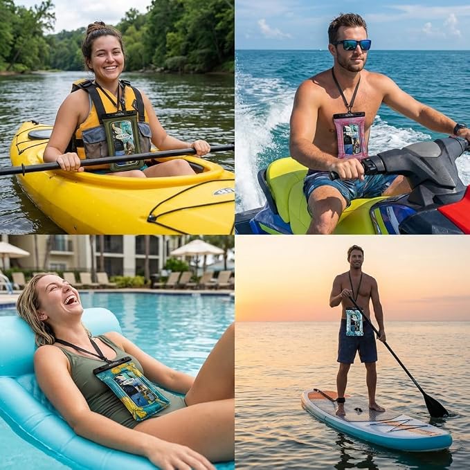 Salt Life Floating Waterproof Phone Case– IPX8 100% Waterproof Phone Case that - Image 6